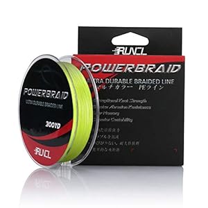 RUNCL PowerBraid Fishing Line 4/8/9 Strands, Braided Fishing Line 300/500/1000Yds – Seamless Weaving Tech, Enhanced…
