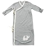 Silkberry Baby Bamboo Unisex-Baby Newborn Kimono Gown