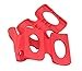 TEKEFT 2PCS Silicone Wine Stacker Foldable Beer Can Rack Space Saver Wine Bottle Holder Fridge Tray Mat Red