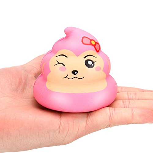Stress Reliever Toy, KESEELY Exquisite Fun Monkey Poo Scented Squishy Charm Slow Rising Mini Toys (B)