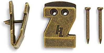 HangZ 15lb Canvas Sawtooth Hooks (50-Pack) Exclusively Designed to Work with HangZ Sawtooth Hangers.