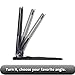Yoga Tab 3 Plus/Yoga Tab 3 Pro 10 Case - Infiland Folio Premium PU Leather Stand Cover Fit for Yoga Tab 3 Plus 10.1/ Yoga Tab 3 Pro 10.1-Inch Tablet, Black