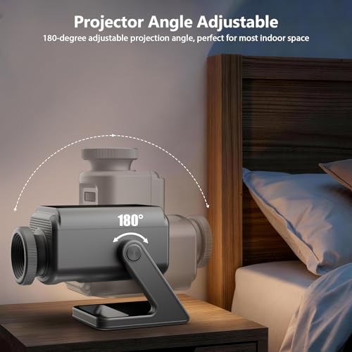 Dnenellr Galaxy HD 3D Ceiling Star Projector, Professional Planetarium Projector with Bluetooth Speaker, 60 Themes, Aurora Borealis Lamp for Children and Adults Room Gift (Gris)
