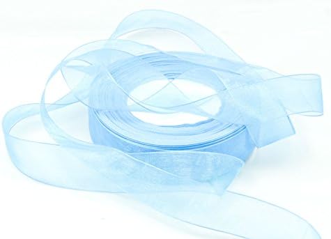 Organza Ribbon - 1" Wide - 50 Yard Spool - - Blue