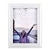 RPJC Solid Wood 4x6 inch Picture Frames High Definition Glass for Table Top Display and Wall Mounting Photo Frame White