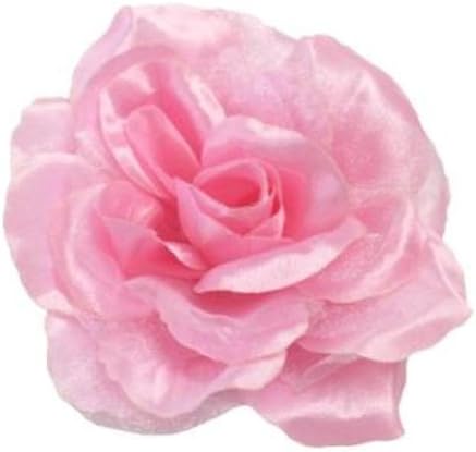 Cuteque International CQA106-PEARL PINK 3-Piece Packed Satin Organza Rose Embellishment, 4-Inch, Pearl Pink