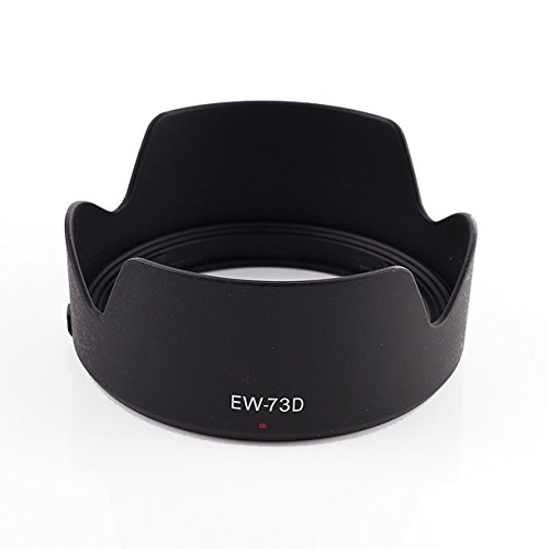 CELLONIC EW-73D Lens Hood Compatible for Canon EF-S 18-135mm f/3.5-5.6 IS USM/Canon RF 24-105mm F4-7.1 IS STM Plastic Bayonet Flower/Tulip/Petal Sun Shade Protector Cover