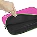 8.9-10.1 inch Tablet Sleeve, Evecase 8.9~10.1 inch Ultra-Portable Neoprene Zipper Carrying Sleeve Case Bag with Accessory Pocket - Hot Pink/Green