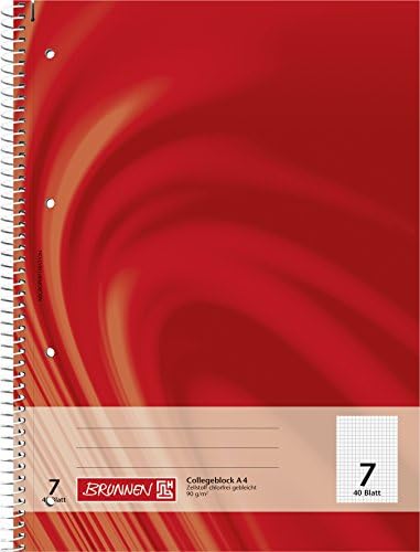 BRUNNENBrunnen 106720702 Notepad Squared A4 40 Sheets 7 mm Line Style 7