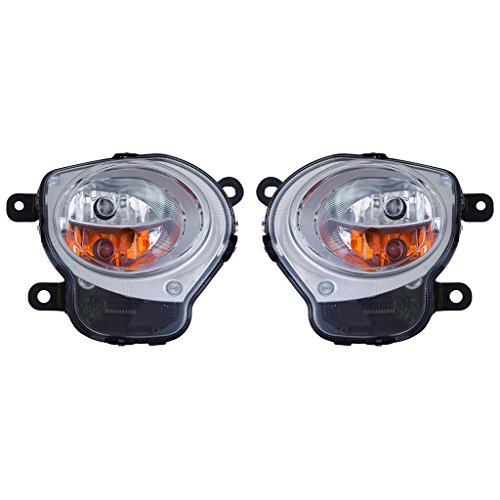 Fiat 500 Hatchback/500C Convertible 2012-2015 Parking Signal Pair Driver and Passenger Side Assembly Pair Driver and Passenger Side (NSF Certified) FI2532100, FI2533100