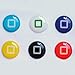 niceEshop 6pcs Bottoms Designs Home Button Stickers for iPad iPod iPhone