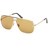 Tom Ford Stavros Amber Navigator Men's Sunglasses FT1204 30E 63