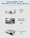 Bluetooth 3D Glasses Active Shutter Rechargeable 3D Eyewear Compatible with Epson Sony LCD Projector/Sony Panasonic Samsung 3D Active TV (Pack 1)thumb 1