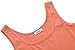 Herou Women Summer Beach Casual Flared Midi Tank Dress (X-Large, Coral)