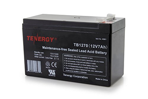 Tenergy 12V 7AH (TB1270) Maintenance-free Sealed Lead Acid (SLA) Battery