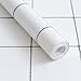 White Plaid Self-Adhesive Wallpaper SelfAdhesive Film Stick Paper Easy to Apply Modern Minimalist Peel and Stick Wallpaper for Table Kitchen Bathroom Countertop