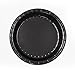 Concept Party Products 48 Count Coated Paper Dessert Plates, Black