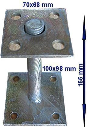 Loggyland - post Support Bases Adjustable Height With
