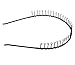 STHUAHE 6 PCS Unisex Black Metal Teeth Comb Hair Hoop Hairband Headband Hair Accessories by Beauty hair (6 Black)