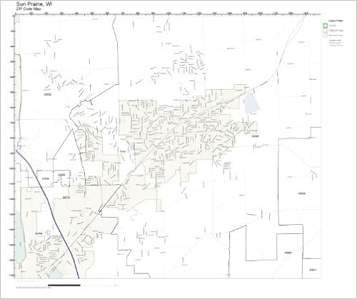 Sun Prairie Zip Code Map Zip Code Wall Map Of Sun Prairie, Wi Zip Code Map Laminated: Amazon.com:  Office Products