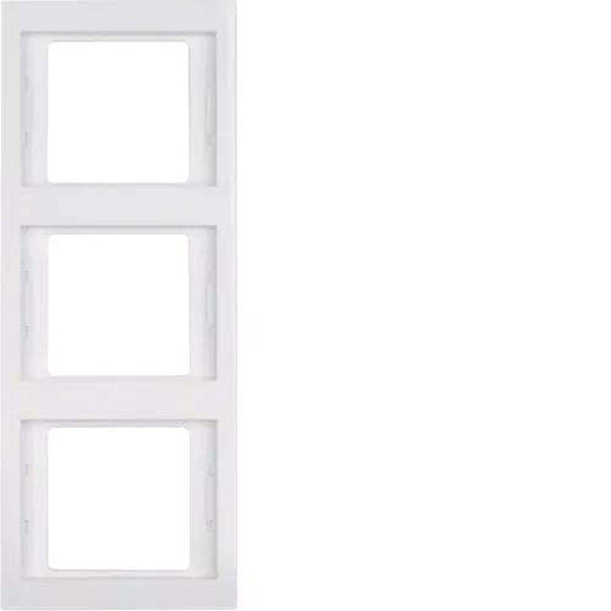 Hager 13337009 Frame 3EV K1 Bl. Polar, Gloss