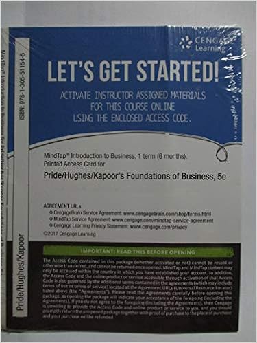 Mindtap Introduction To Business 1 Term 6 Months Printed Access Card For Pride Hughes Kapoor S Foundations Of Business 5th Pride William M Hughes Robert J Kapoor Jack R 9781305511545 Amazon Com Books Mindtap Introduction To Business 1 Term 6 Months Printed Access Card For Pride Hughes Kapoor S Foundations Of Business 5th Pride William M Hughes Robert J Kapoor Jack R 9781305511545 Amazon Com Books