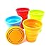 MIAO JIN 8 Pcs Silicone Collapsible Travel Cup Expandable Drinking Cup Foldable Drinking Mug for Outdoor Camping and Hiking (Blue, Red, Green, Orange)thumb 2