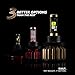 OPT7 FluxBeam X V2 H11 H8 H9 LED Headlight Bulbs w/Arc-Beam Lens - 13,000LM 6000K Daytime White - All Bulb Sizes - 140w - 2 Year Warranty