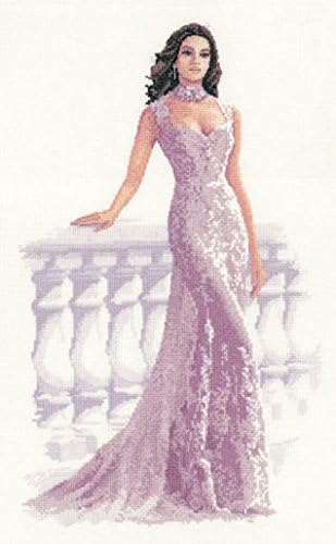 Heritage Crafts Cross Stitch Kit - Francesca - Aida, Clear, 24 x 40 cm