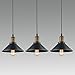 Dazhuan Ceiling Light 3-Lights Pendant Metal Hanging Kitchen Farmhouse Industrial Lighting Fixture 3 Pack