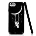 LARTEEN Astronaut Riding a Swing Tethered to The Moon Soft Flexible Jellybean Gel TPU Case for iPhone SE 3rd / SE 2nd / iPhone 8 / iPhone 7 / iPhone 6S / iPhone 6