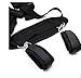 Acome Hand & Ankle Cuffs Strap Kits With Soft Pillow For Female Male and Couple Black