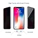 [2 Packs] iPhone Xs/X Privacy Screen Protector Eastoan iPhone Xs/X Anti Spy Tempered Glass Screen Protector [3D Touch] [9H Hardness] Compatible with iPhone Xs/X Privacy [5.8 Inch]