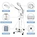 Facial Steamer, 2 in 1 Face Steamer for Facial with 5X Magnifying Lamp, Multifunctional LED Magnifier Facial Steamer for Spa Salon Beauty Skin Care Clean, White