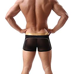 2 Pack of Mens Boxers Briefs Soft Underpants See