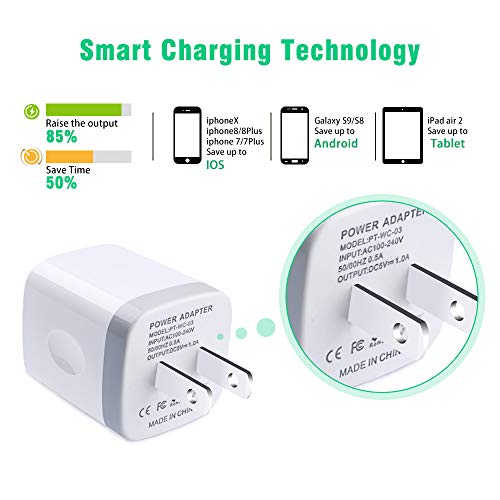 Charger Block,2 Pack Ehoho 1A One Port USB Wall Charger Plug Cube Compatible for iPhone XR Xs Max 8/ - medicalbooks.filipinodoctors.org