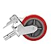OrangeA Scaffolding Casters 8 X 2 Inch Scaffolding Polyurethane Wheel Set of 4 Scaffolding Caster Plastic Core PU Wheel Brake Lock Heavy Duty