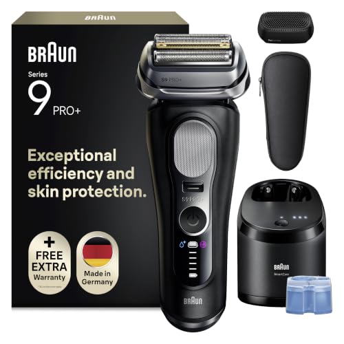 Braun Series 9 PRO+ Electric Shaver for Men, Black, 9690CCE