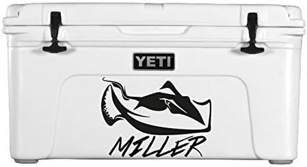 Personalized Vinyl Decal for Yeti Coolers - STINGRAY
