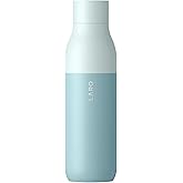 LARQ Bottle PureVis 25 oz - Self-Cleaning and Insulated Stainless Steel Water Bottle with UV Water Purifier and Award-winning Design | Reusable & Travel Friendly, Seaside Mint