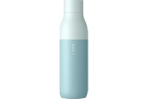 LARQ Bottle PureVis 25 oz - Self-Cleaning and Insulated Stainless Steel Water Bottle with UV Water Purifier and Award-winning Design | Reusable & Travel Friendly, Seaside Mint