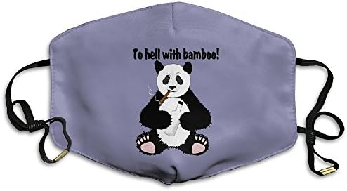 Stylish Fashion To Hell With Bamboo! Funny Panda Bear Face Flu Dust-proof 100% Polyester Mask