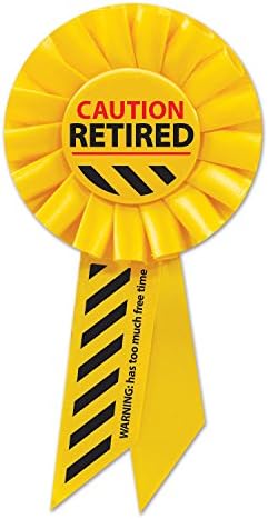 Beistle Caution Retired Rosette, Multicolored