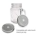 Connyam 12pcs Pack Wide Mouth Mason Jar Lids with Straw Hole for Ball & Kerr Mason Jar