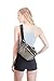 Holographic Fanny Pack Belt bag - Crossbody Waist Bag for Men or Women - Hands-Free, Waterproof Large Bumbag for Hiking, Running, and Travel (Copper Glitter)