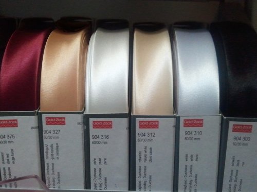 Prym 904310 Bias Binding Duchesse, White, 100% Polyester, 30 mm, Fold: 60/30 mm, 30 m