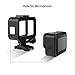 Kupton Housing Frame for GoPro Hero 8 Black Protective Shell Cage Mount Accessories for GoPro Hero 8 with Quick Pull Movable Socket and Screw (Black)