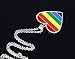 Unisex Stainless Steel Tag Rainbow Pendant Gay & Lesbian LGBT Necklace Pride Jewelry Gay Pride Accessories Pride Parade