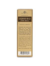 Solgar Sublingual Líquido B-12 2000 mcg con B-Complex, Apto para Veganos, 59 Servings, 2 Fluid Ounces