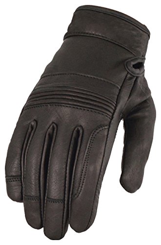Milwaukee Leather Women's Riding Gloves with Gel Pam and Flex Knuckles (Black, XXX-Large)